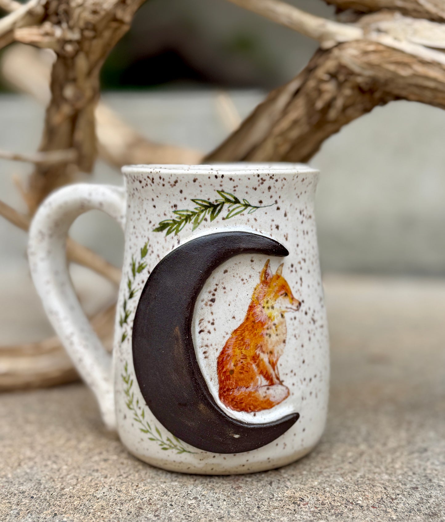 Fox in Moon Mug 2
