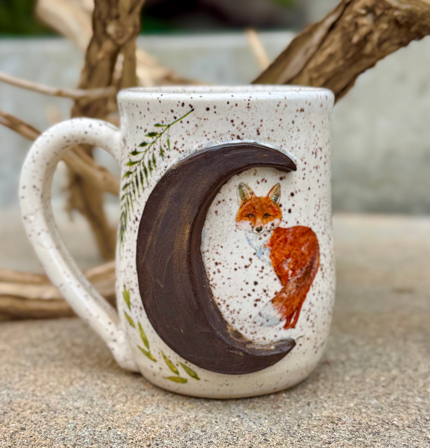 Fox in Moon Mug 1