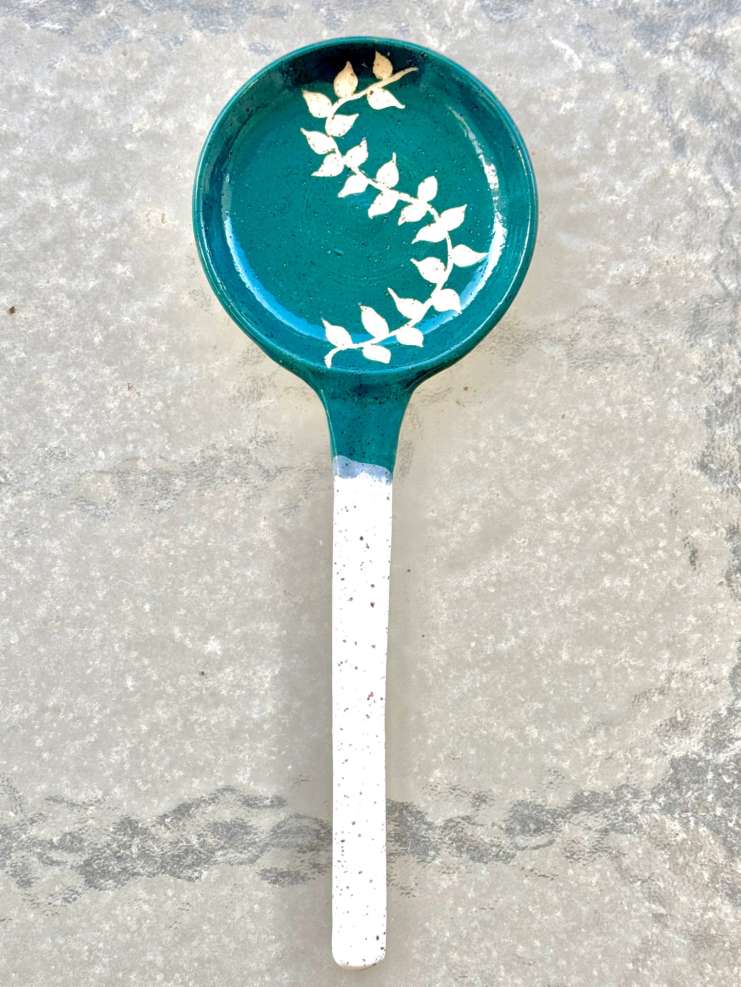 Teal Vine Spoonrest