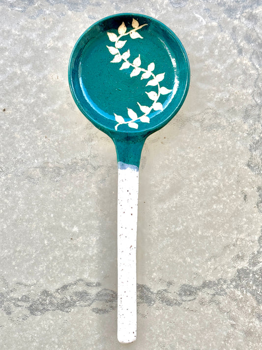 Teal Vine Spoonrest