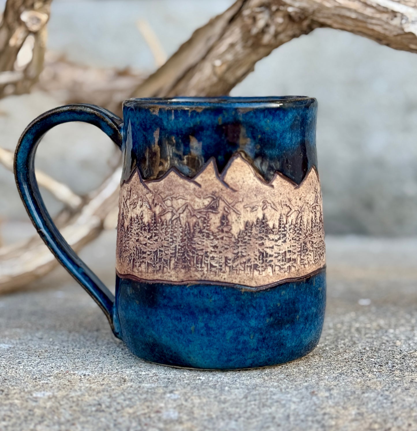 Midnight Over Mountains Mug 2