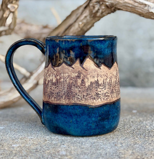 Midnight Over Mountains Mug 2