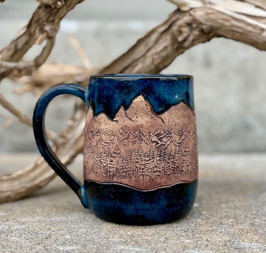 Midnight Over Mountains Mug 1
