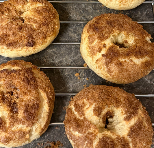 Sourdough Cinnamon Sugar Bagels - 3-pack
