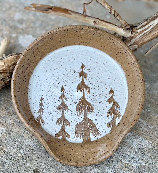 Four Trees Spoonrest - Buff, Wide (Copy)