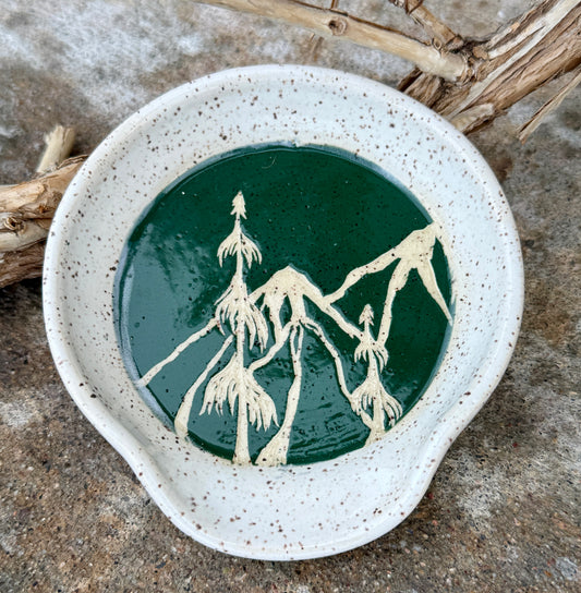 Night Mountains Spoonrest - Green