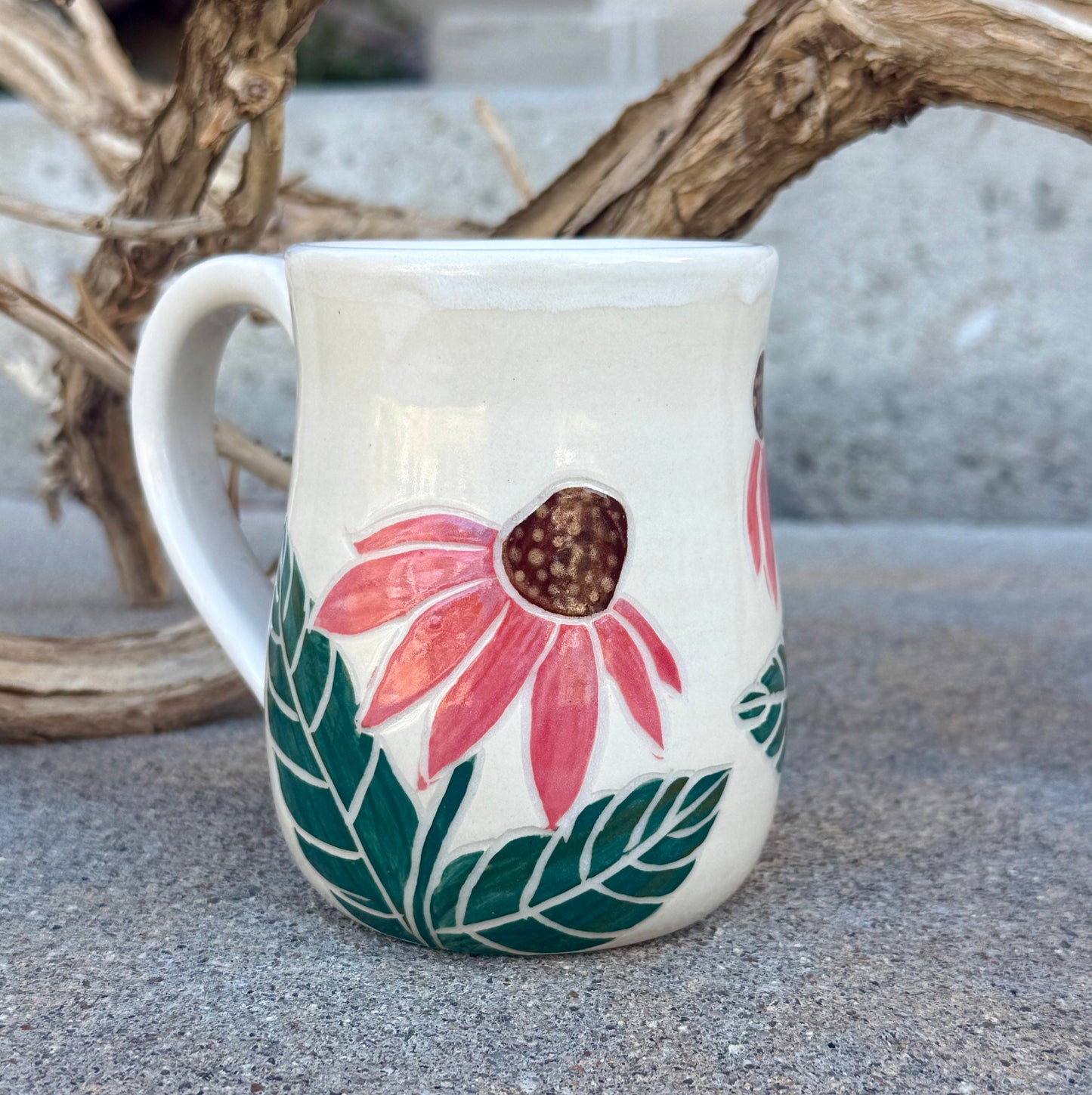 Pink Echinacea Mug