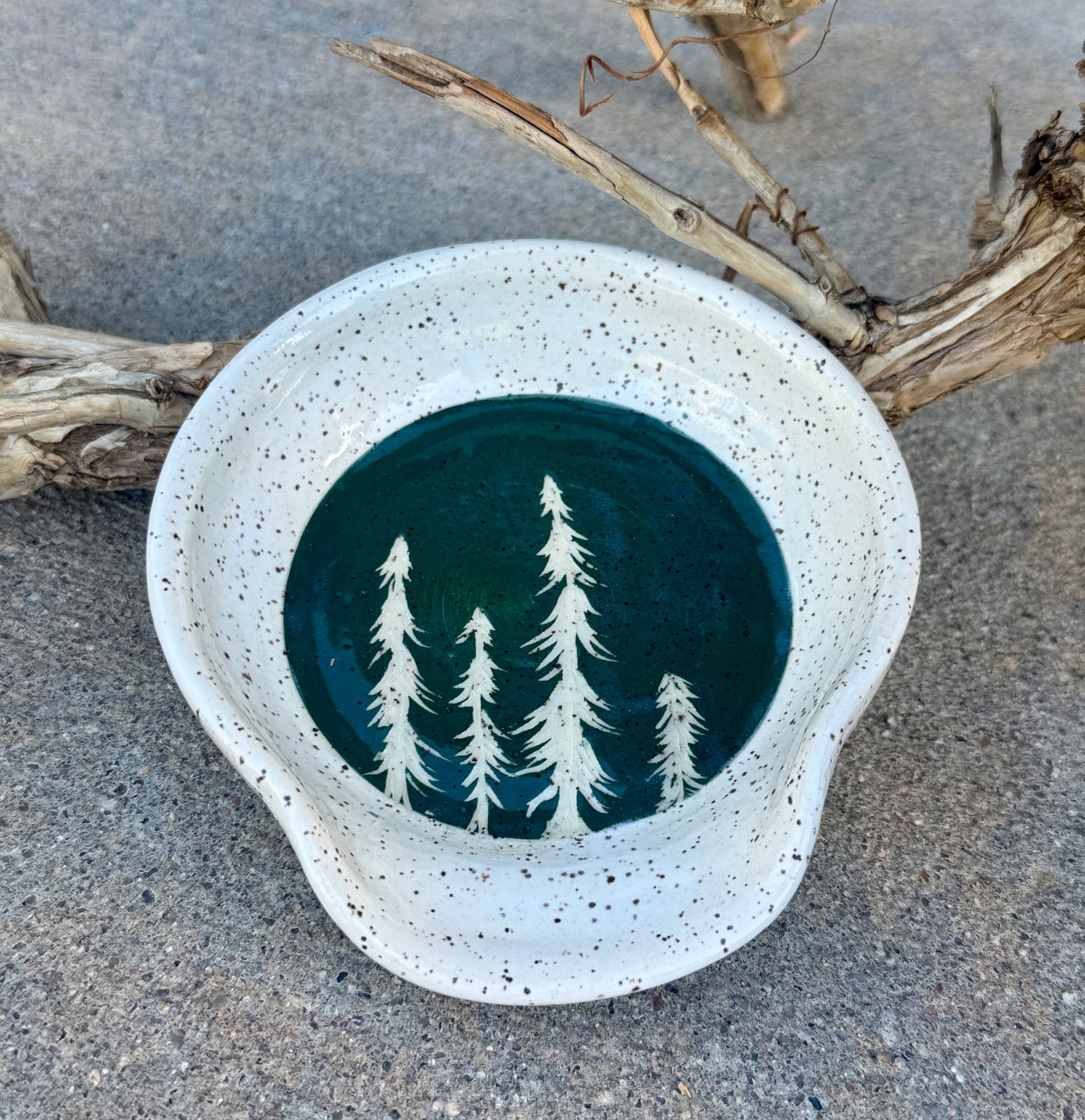 Four Trees Spoonrest - Green 3