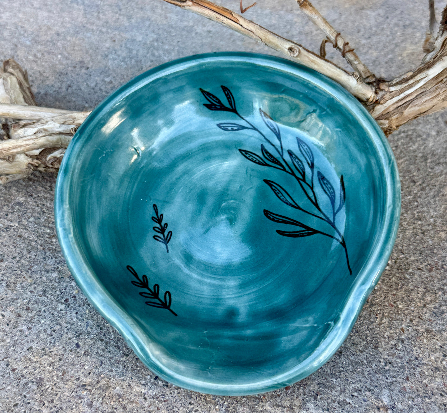 Rainforest Botanical Spoonrest 1