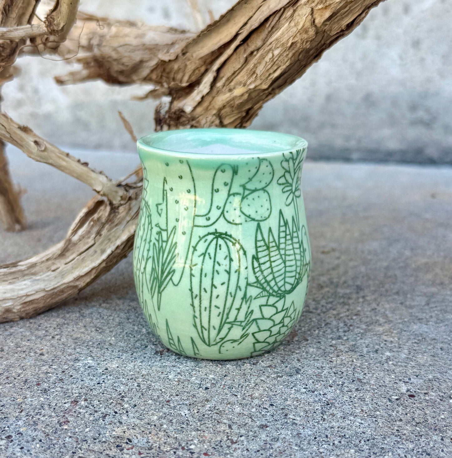 Cactus Time Bud Vase