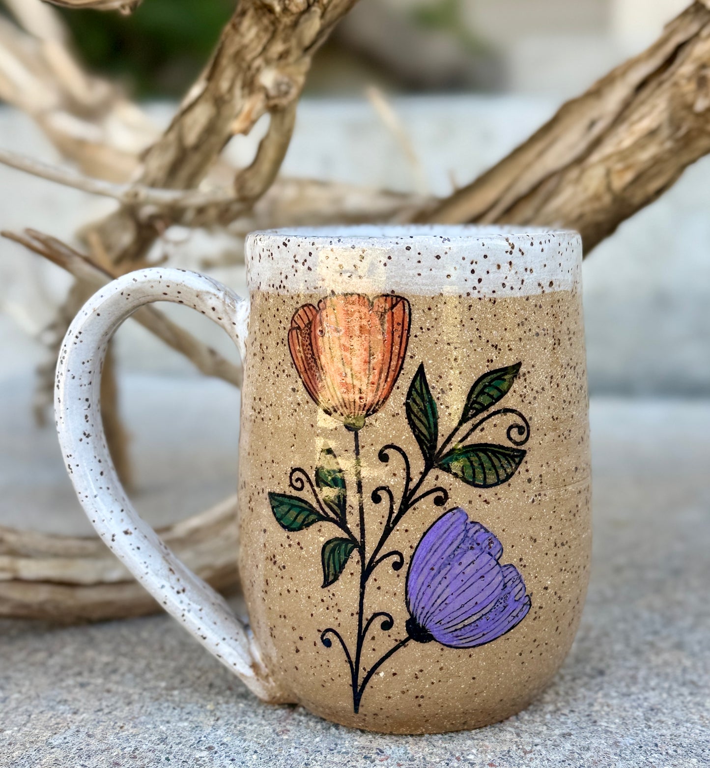 Retro Flower Mug 2